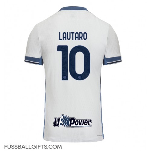 Inter Milan Lautaro Martinez #10 Fußballbekleidung Auswärtstrikot 2024-25 Kurzarm